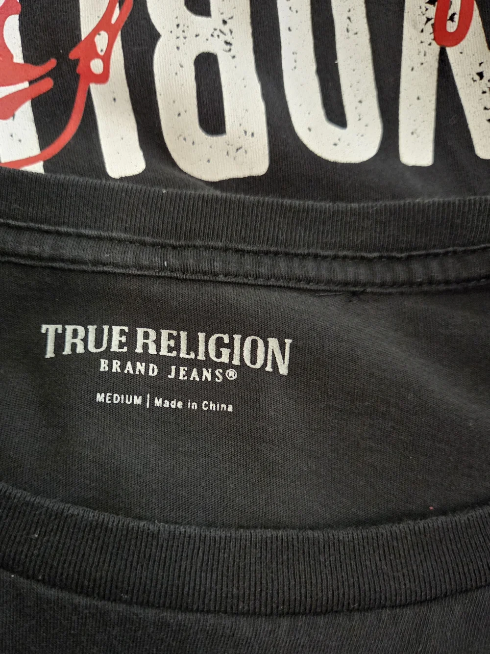 True Religion Shirt Mens Medium World Tour Graphic Streetwear